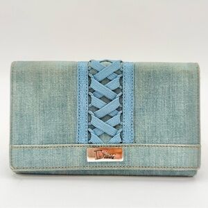 Rare Dior Denim Wallet EUC